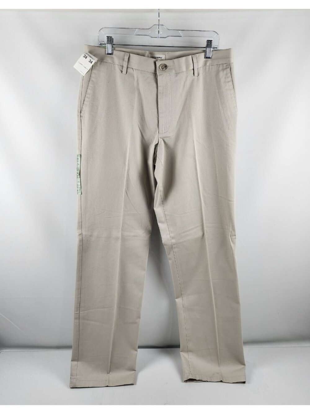 Dockers Pants Men 34x34 Beige Signature Khaki Straight Fit The Best Pressed NWT